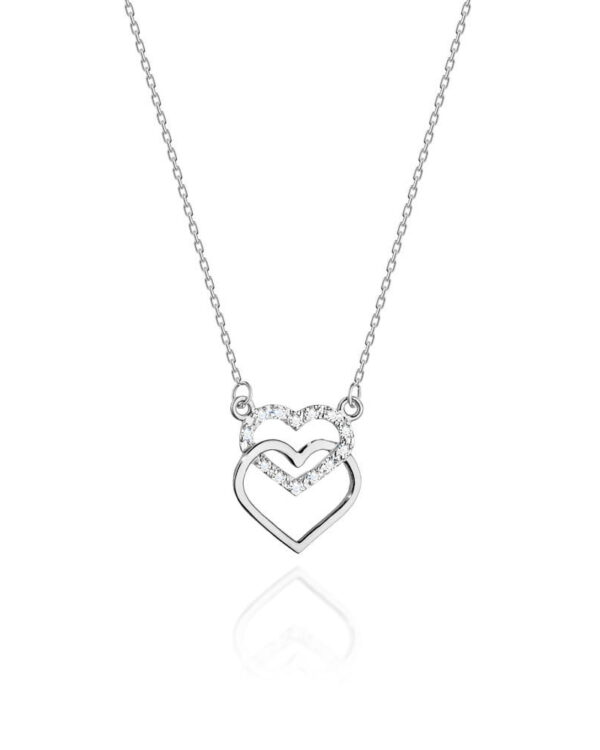Naszyjnik C025 z diamentami białe złoto Jubiler Kraków BigDIAMOND