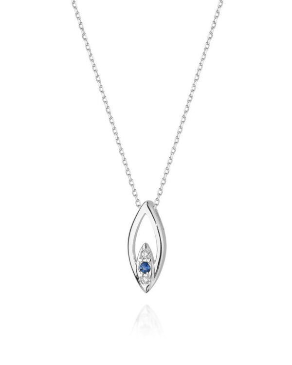 Naszyjnik C031 z diamentami białe złoto Jubiler Kraków BigDIAMOND