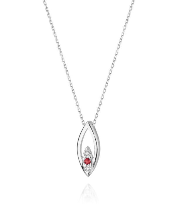 Naszyjnik C031 z diamentami białe złoto Jubiler Kraków BigDIAMOND