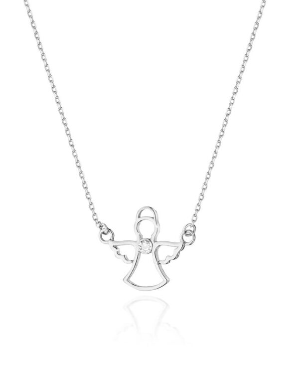 Naszyjnik C044 z diamentami białe złoto Jubiler Kraków BigDIAMOND