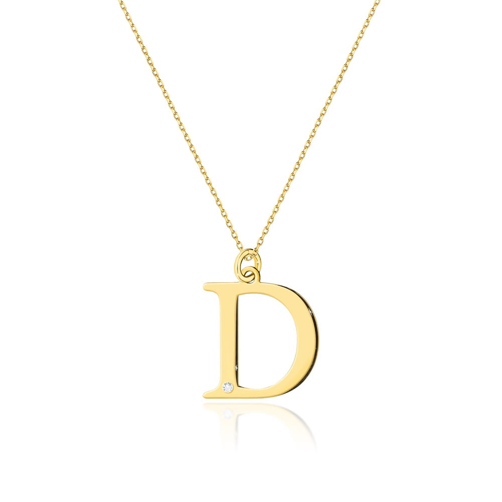 Naszyjnik C069 z diamentami żółte złoto Jubiler Kraków BigDIAMOND