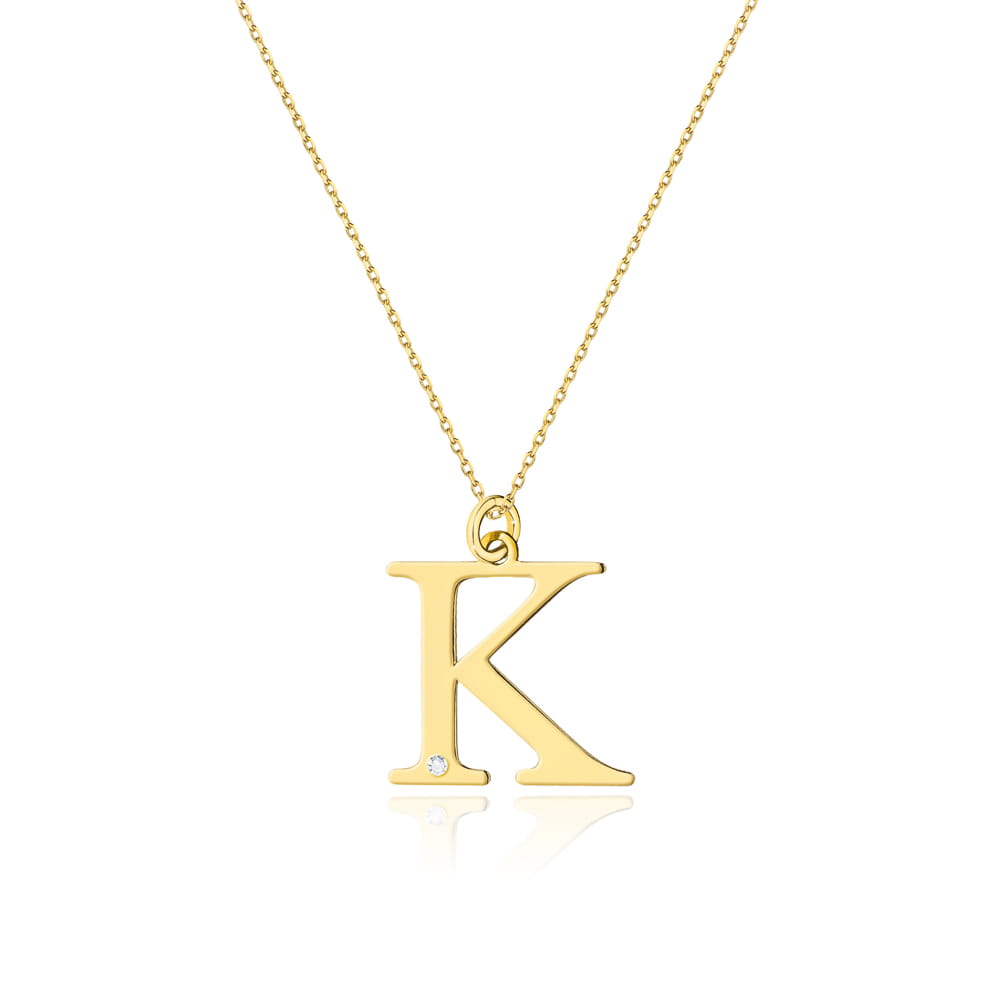 Naszyjnik C069 z diamentami żółte złoto Jubiler Kraków BigDIAMOND