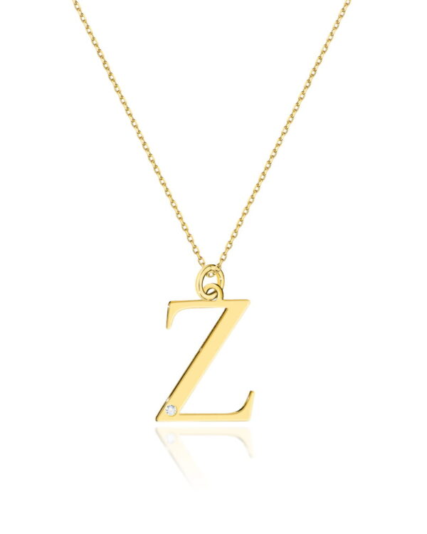 Naszyjnik C070 z diamentami żółte złoto Jubiler Kraków BigDIAMOND