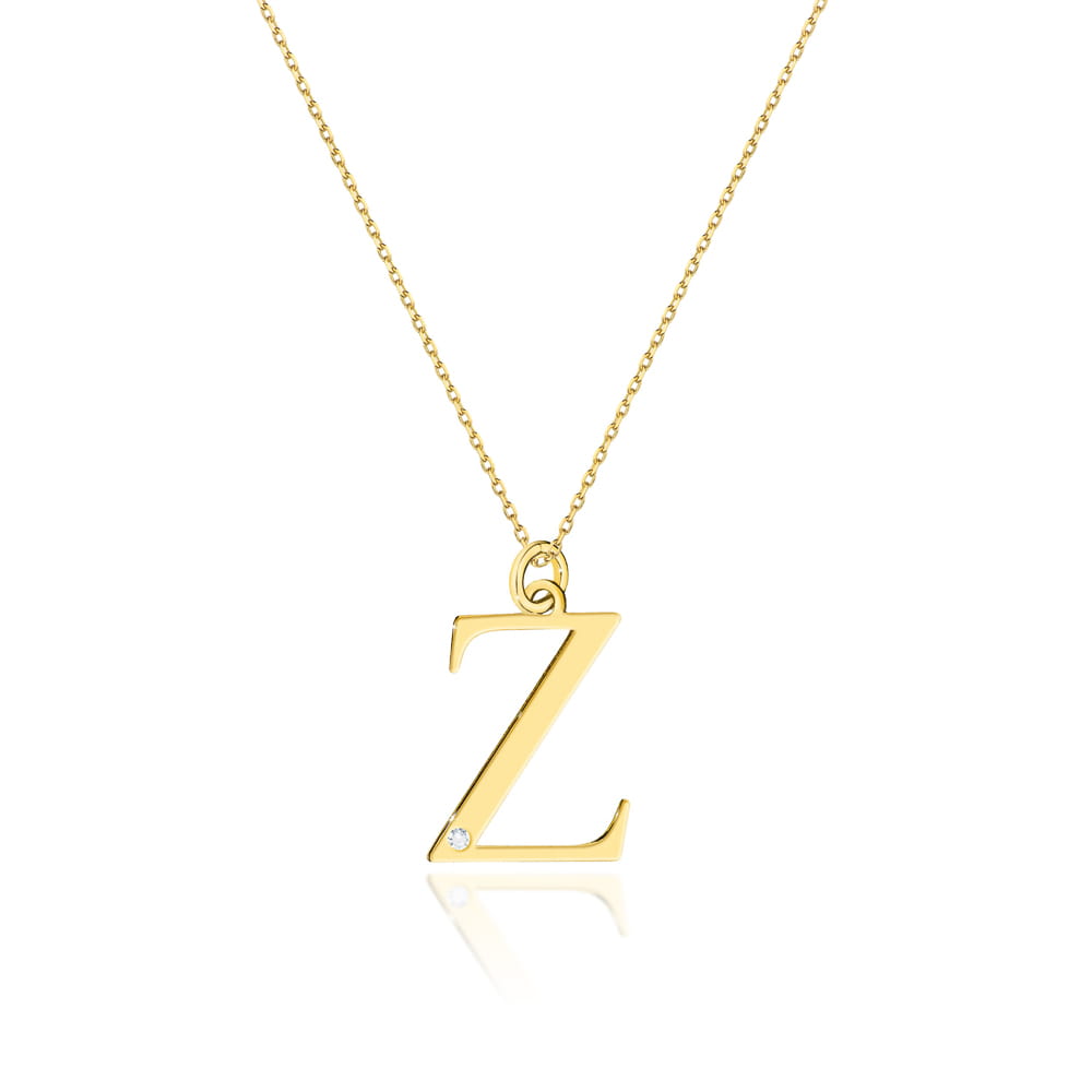 Naszyjnik C070 z diamentami żółte złoto Jubiler Kraków BigDIAMOND