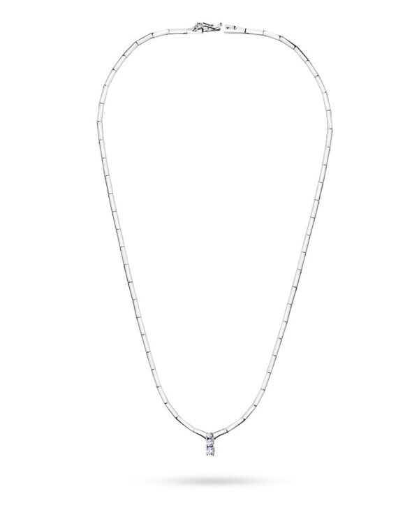 Naszyjnik N09640 z diamentami białe złoto Jubiler Kraków BigDIAMOND