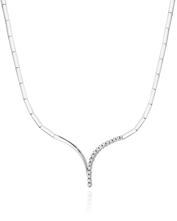 Naszyjnik N09642 z diamentami białe złoto Jubiler Kraków BigDIAMOND