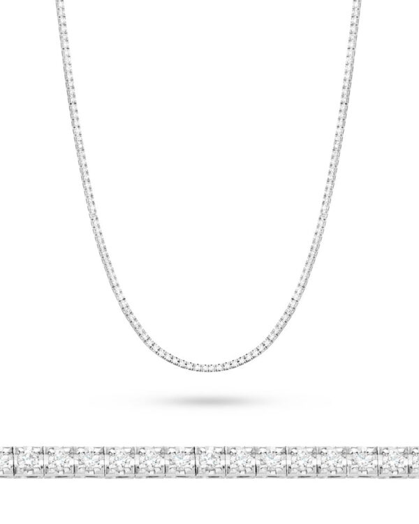 Naszyjnik N45056 z diamentami białe złoto Jubiler Kraków BigDIAMOND