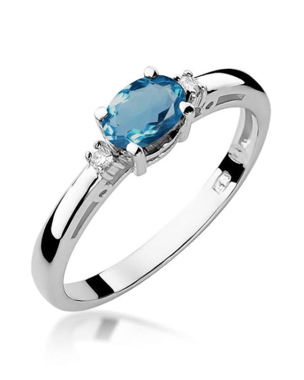 Pierścionek W006 Topaz London Blue 0