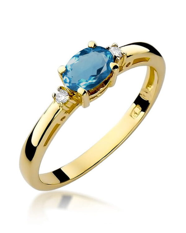 Pierścionek W006 Topaz London Blue 0