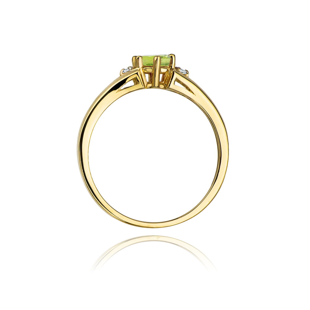 Pierścionek Oliwin 0,60ct żółte złoto 4 Pierścionek Oliwin 0,60ct żółte złoto - obrazek 3