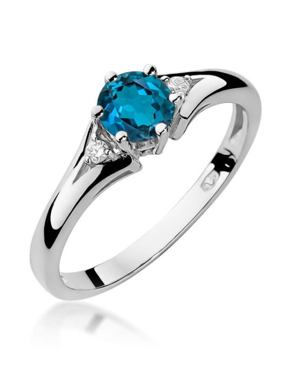 Pierścionek W0076 Topaz London Blue 0