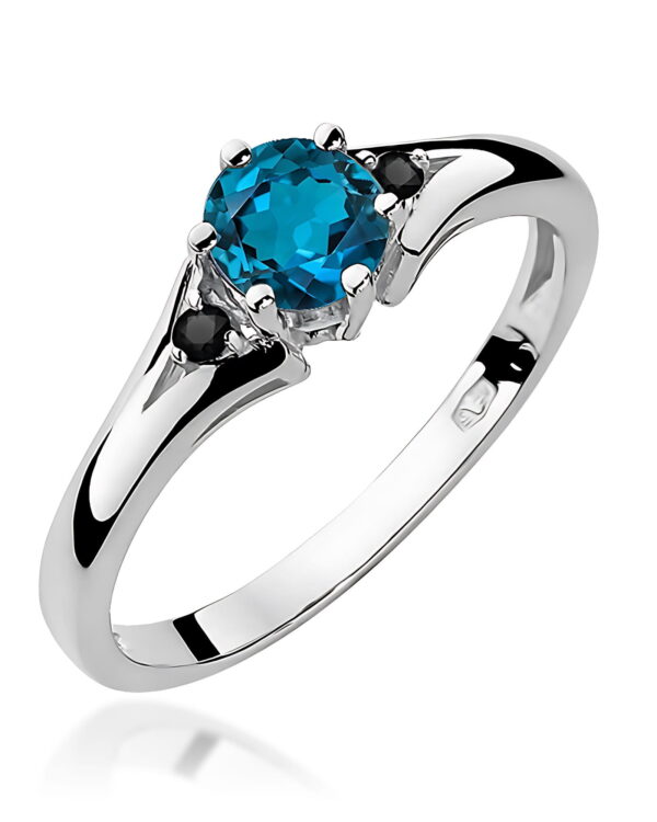 Pierścionek W0076 Topaz London Blue 0