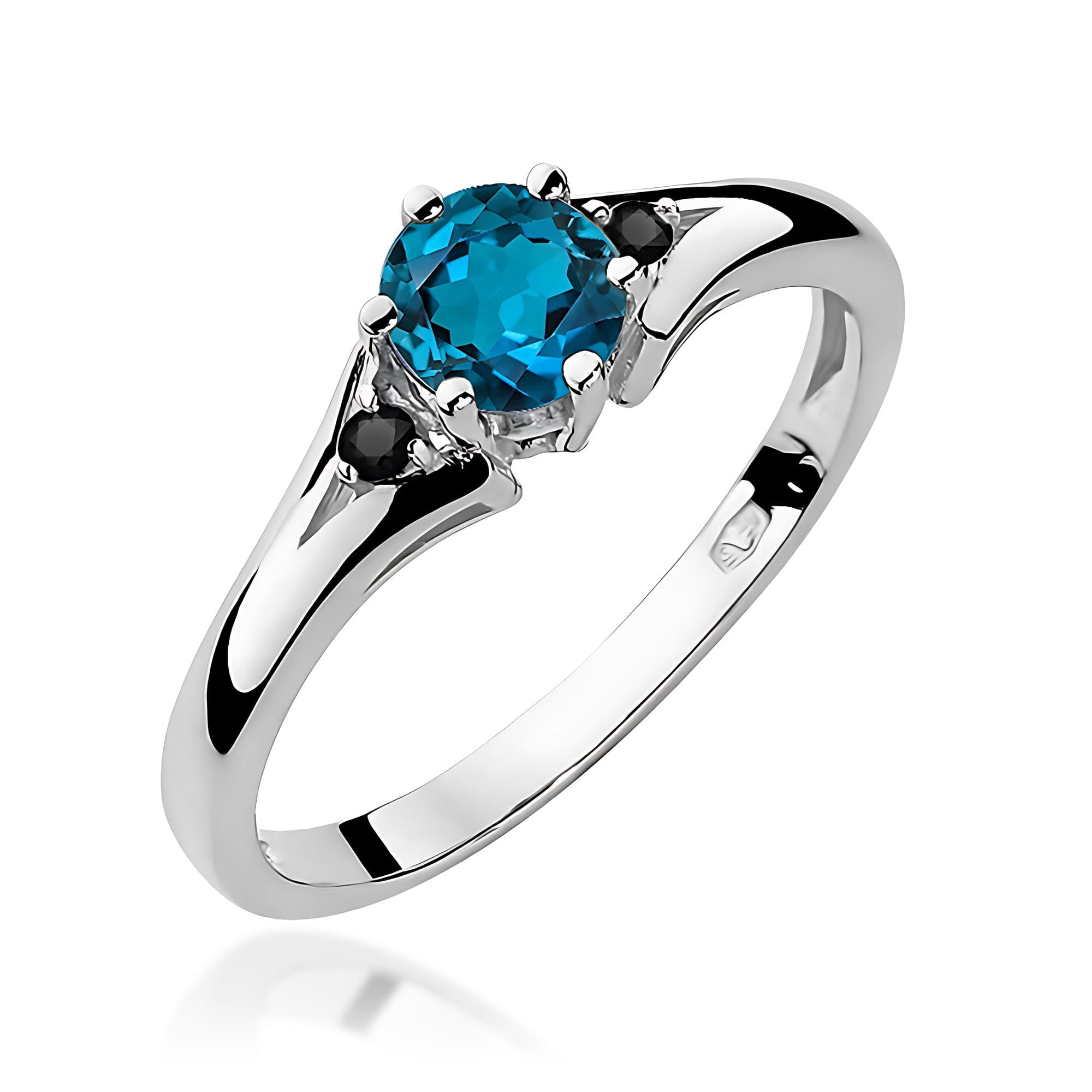 Pierścionek W0076 Topaz London Blue 0