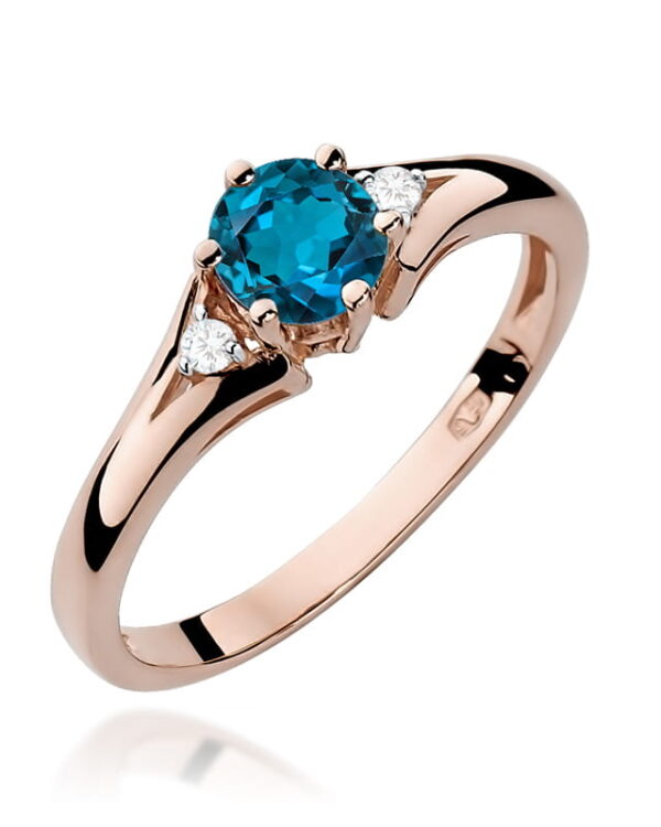 Pierścionek W0076 Topaz London Blue 0