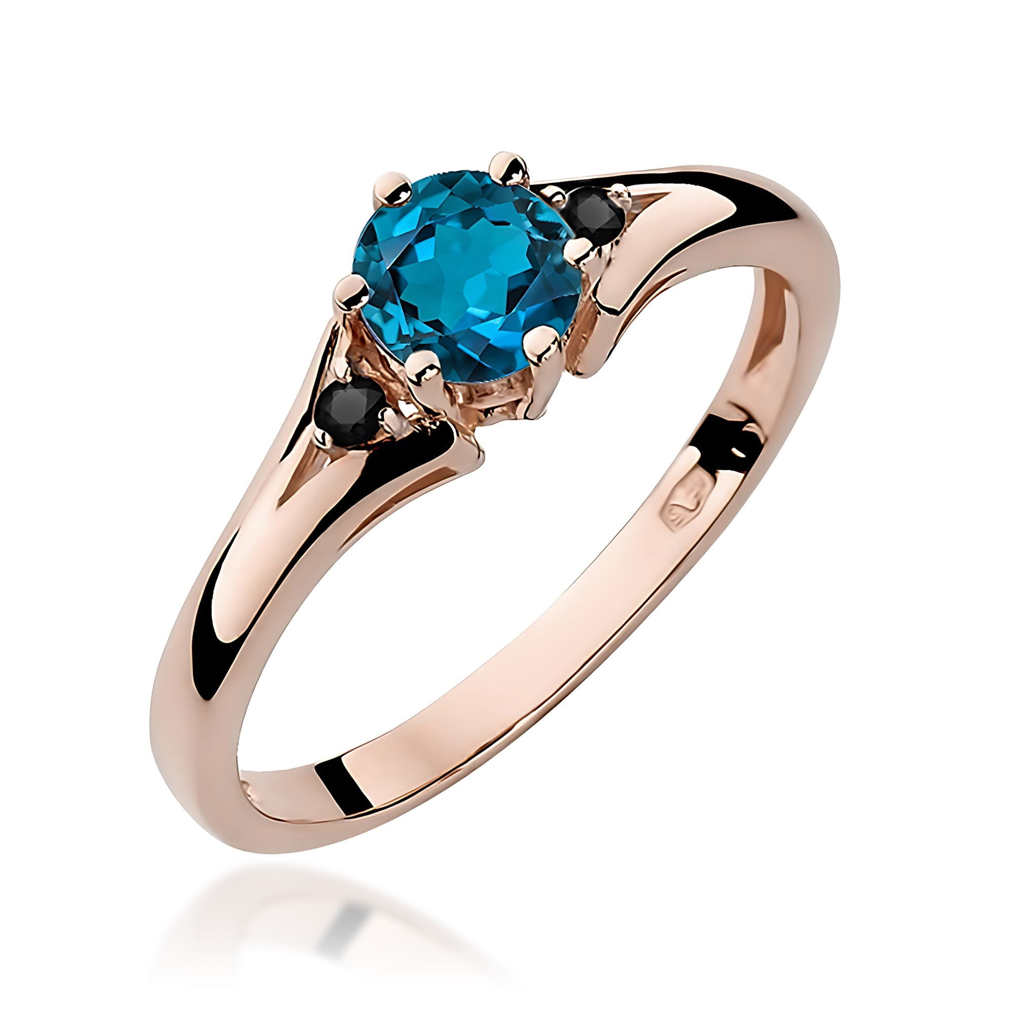 Pierścionek W0076 Topaz London Blue 0