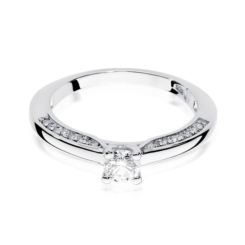Pierścionek Diament 0,30ct białe złoto 3 30ct białe złoto Jubiler Kraków BigDIAMOND