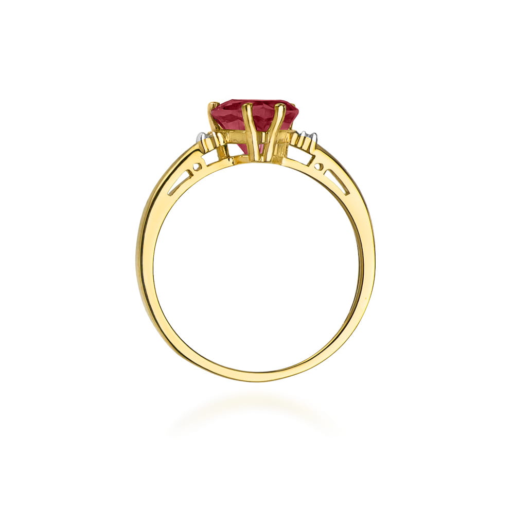 Pierścionek Rubin 1,70ct żółte złoto 4 Pierścionek Rubin 1,70ct żółte złoto - obrazek 3
