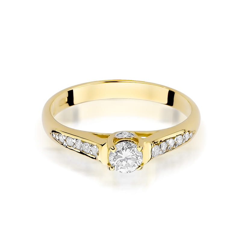 Pierścionek Diament 0,23ct żółte złoto 3 23ct żółte złoto Jubiler Kraków BigDIAMOND