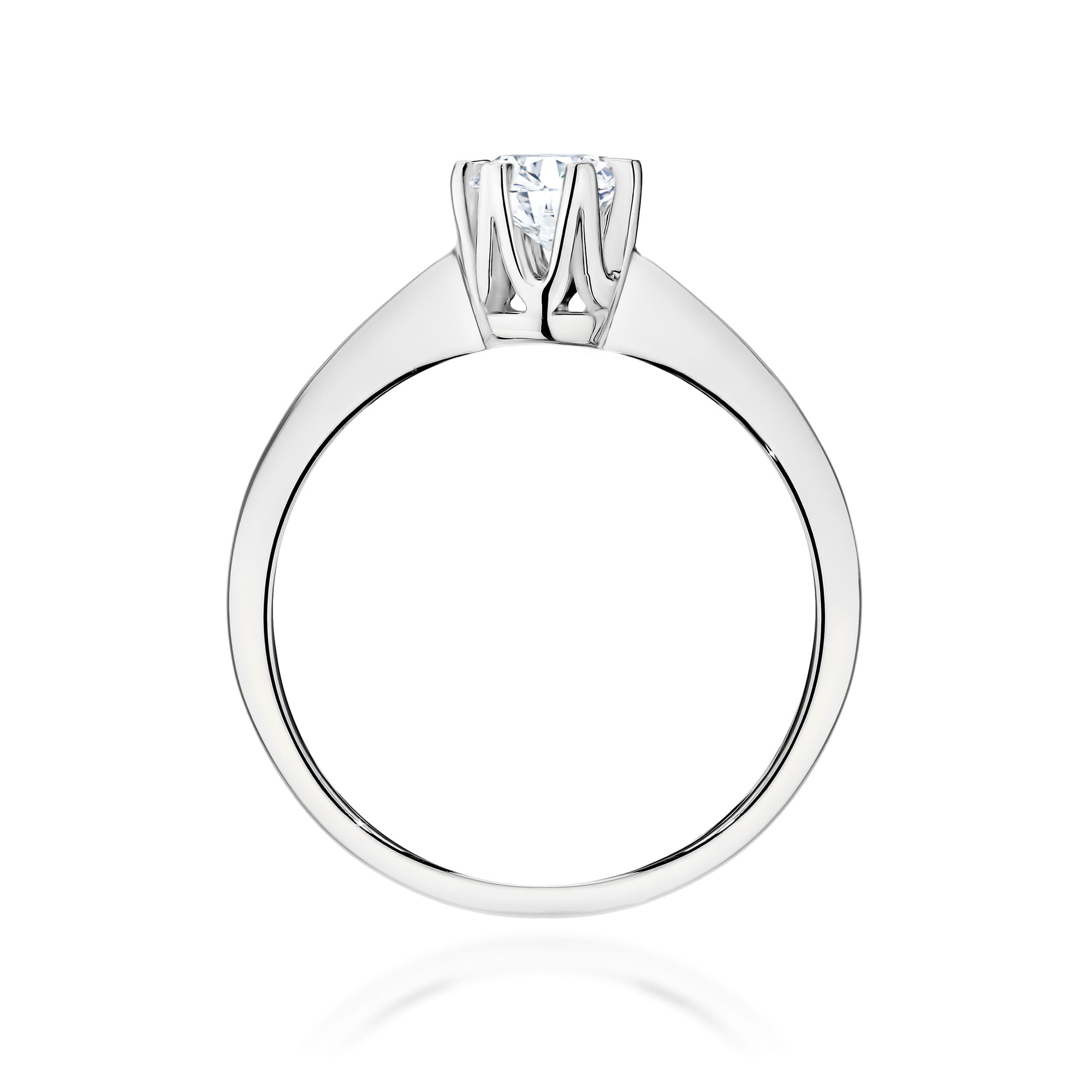 Pierścionek Diament Laboratoryjny 0,50ct białe złoto 4 Pierścionek Diament Laboratoryjny 0,50ct białe złoto - obrazek 3