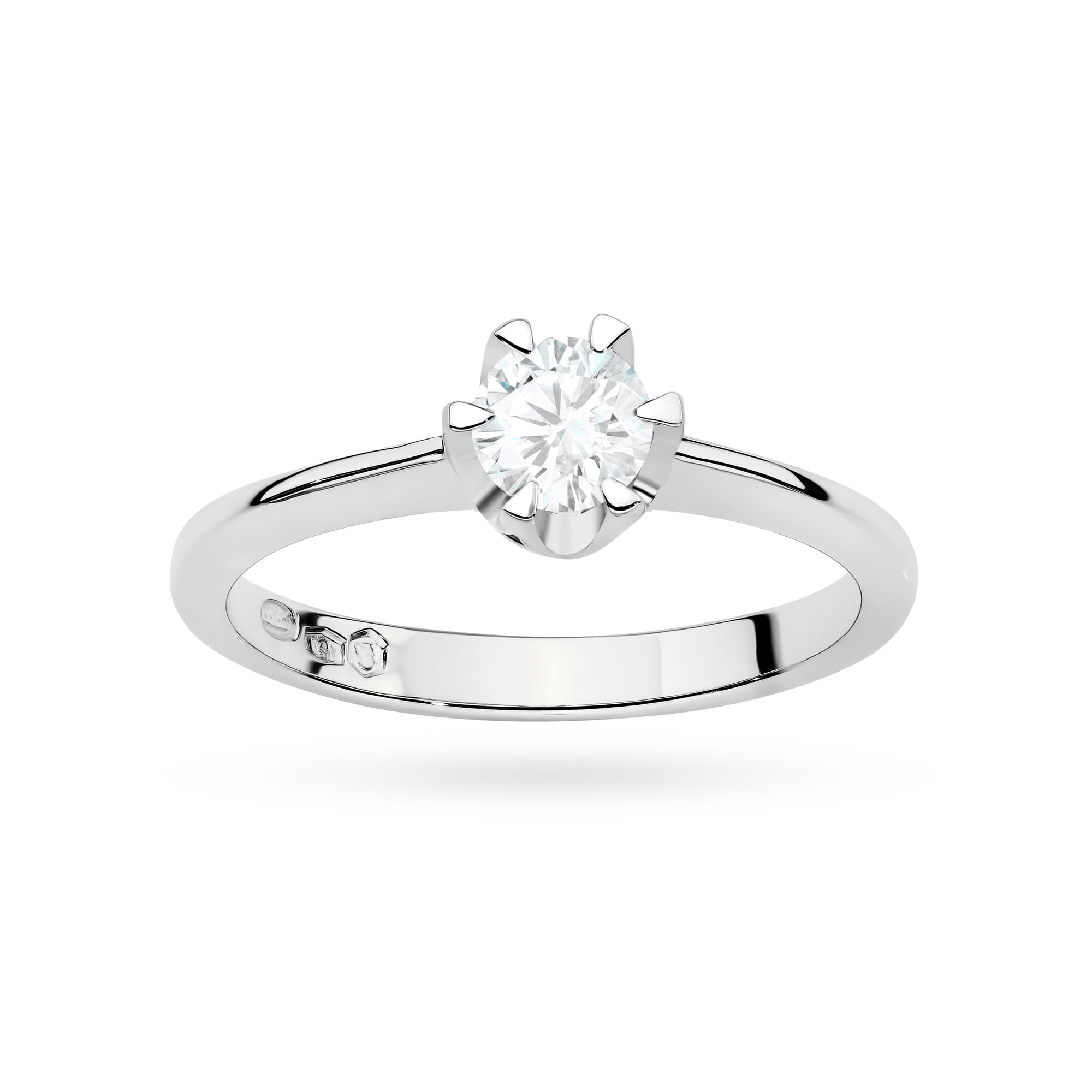 Pierścionek Diament Laboratoryjny 0,70ct białe złoto 5 Pierścionek Diament Laboratoryjny 0,70ct białe złoto - obrazek 4