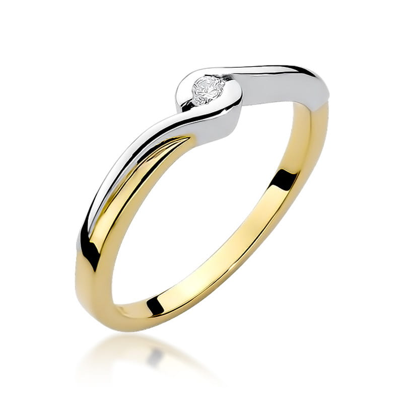 Pierścionek W027 Diament 0