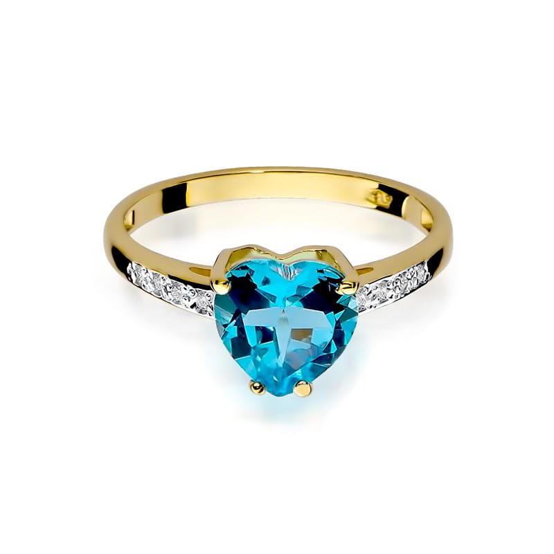 Pierścionek Topaz 1,20ct żółte złoto 3 20ct żółte złoto Jubiler Kraków BigDIAMOND