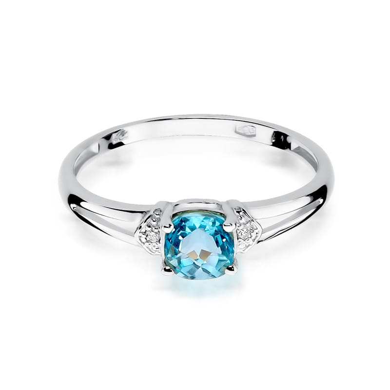 Pierścionek Topaz 0,70ct białe złoto 3 70ct białe złoto Jubiler Kraków BigDIAMOND