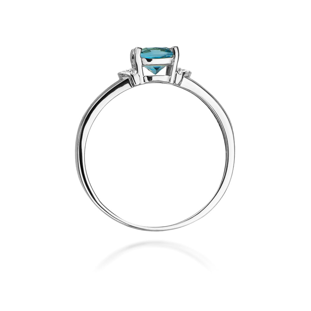 Pierścionek Topaz 0,70ct białe złoto 4 Pierścionek Topaz 0,70ct białe złoto - obrazek 3