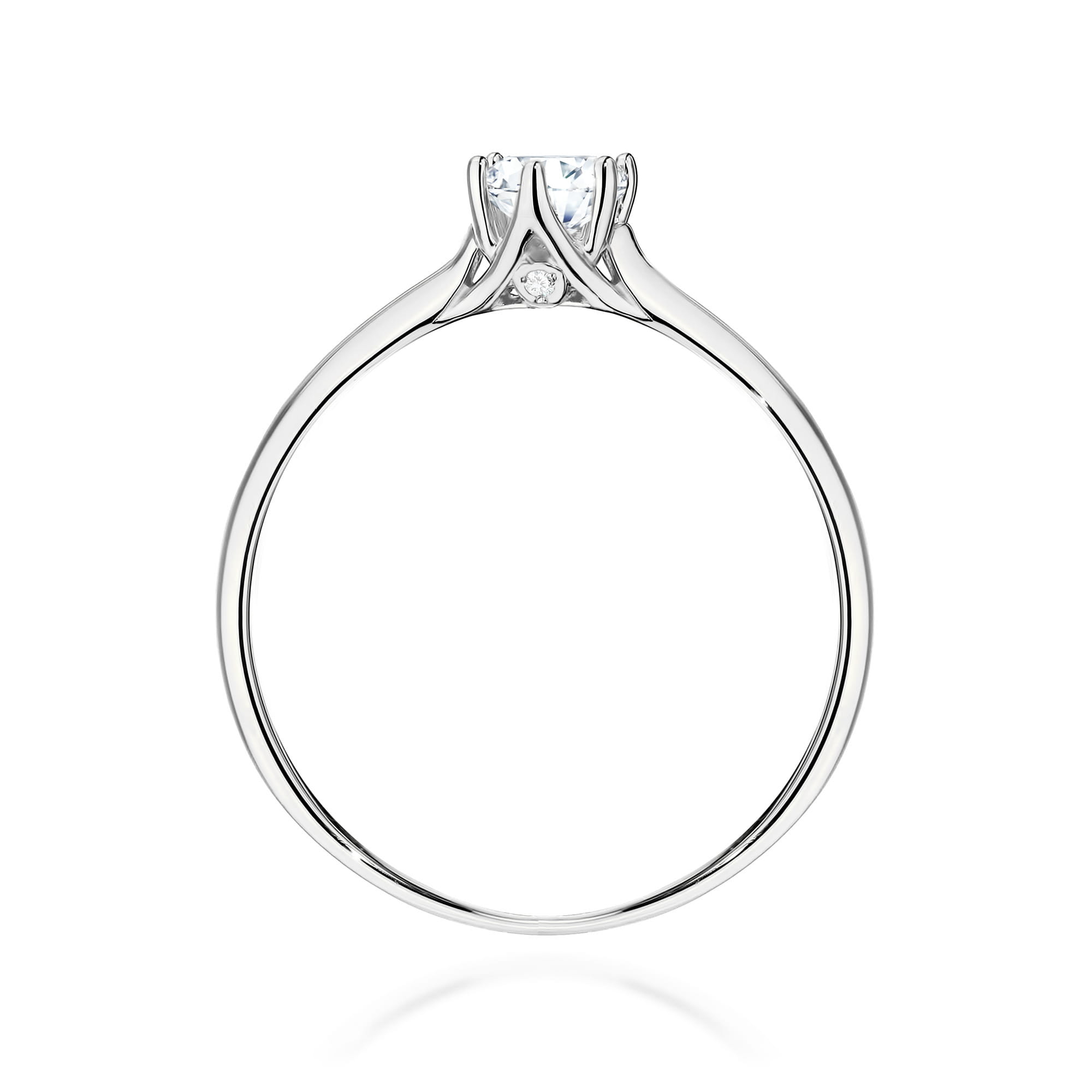 Pierścionek Diament Laboratoryjny 0,25ct białe złoto 4 Pierścionek Diament Laboratoryjny 0,25ct białe złoto - obrazek 3