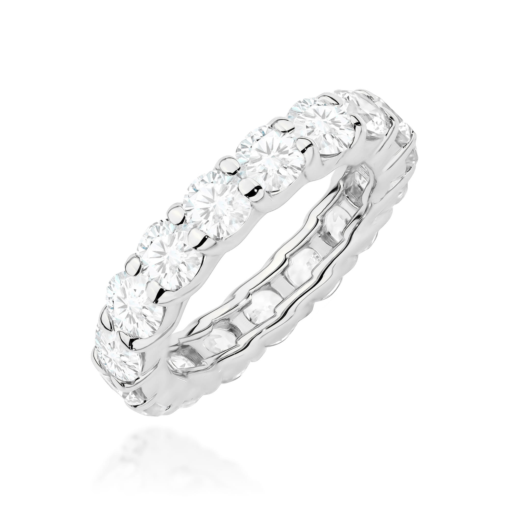 Pierścionek W0516 z diamentami białe złoto Jubiler Kraków BigDIAMOND