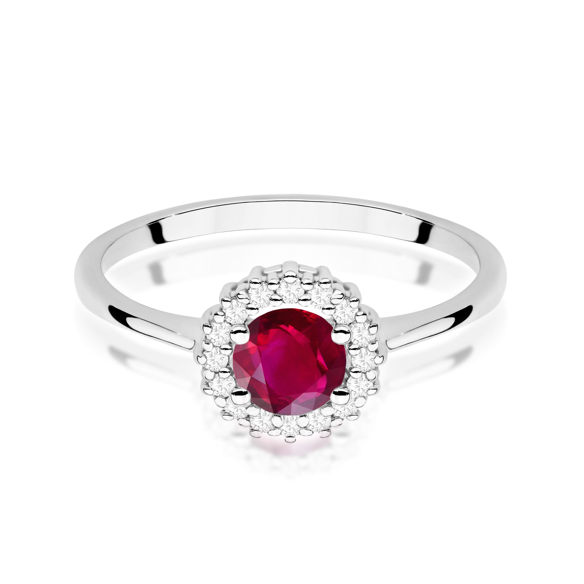 Pierścionek Rubin 0,60ct białe złoto 3 60ct białe złoto Jubiler Kraków BigDIAMOND