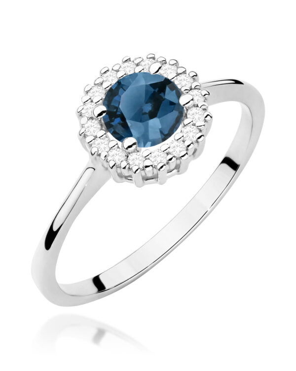 Pierścionek W0572 Topaz London Blue 0