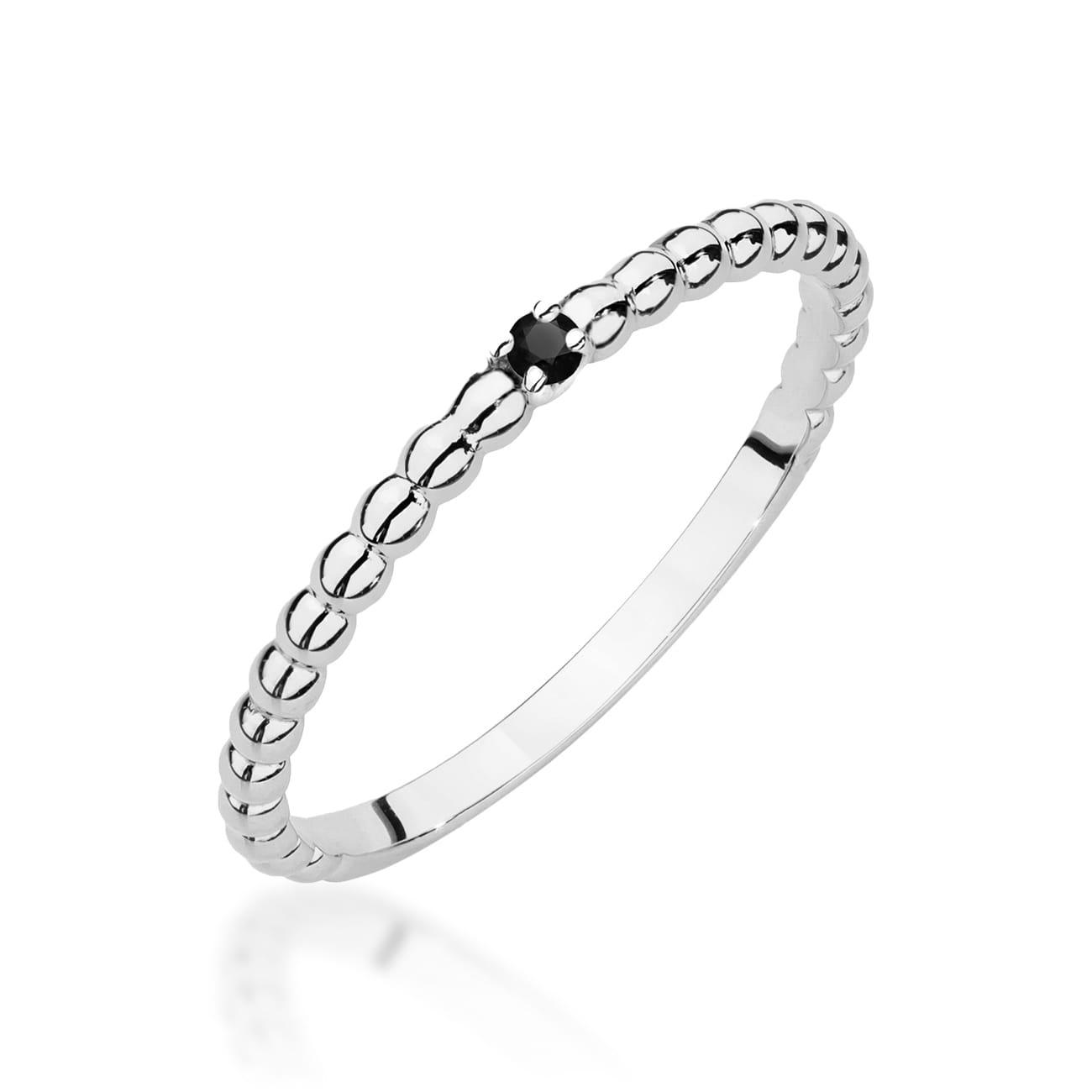 Pierścionek W0601 Czarny Diament 0
