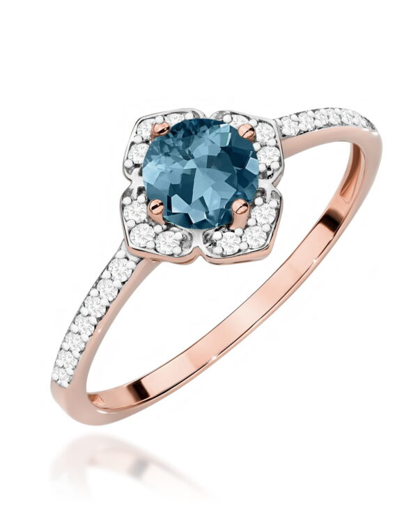 Pierścionek W0603 Topaz London Blue 0