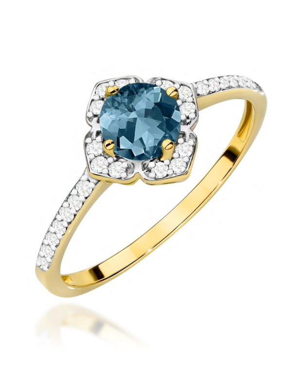 Pierścionek W0603 Topaz London Blue 0