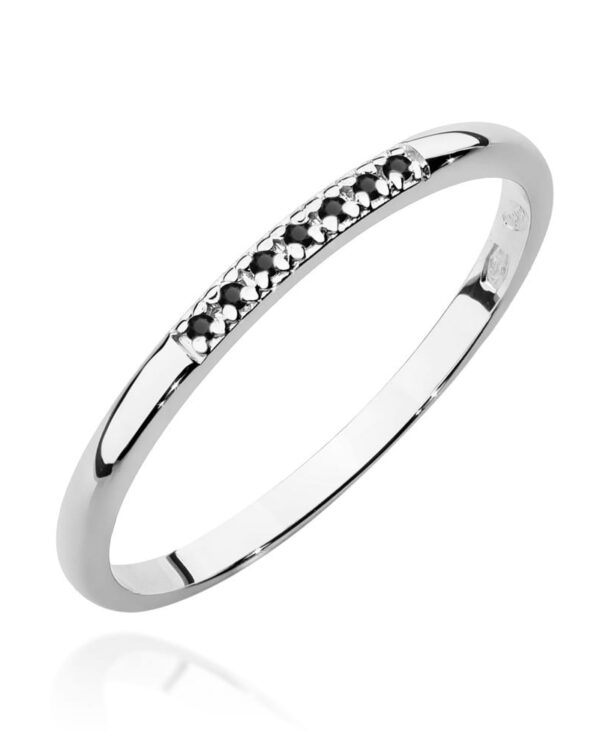 Pierścionek W0607 z diamentami białe złoto Jubiler Kraków BigDIAMOND