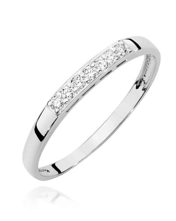 Pierścionek W0619 z diamentami białe złoto Jubiler Kraków BigDIAMOND