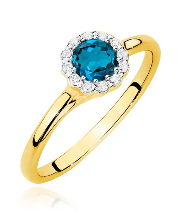 Pierścionek W0622 Topaz London Blue 0