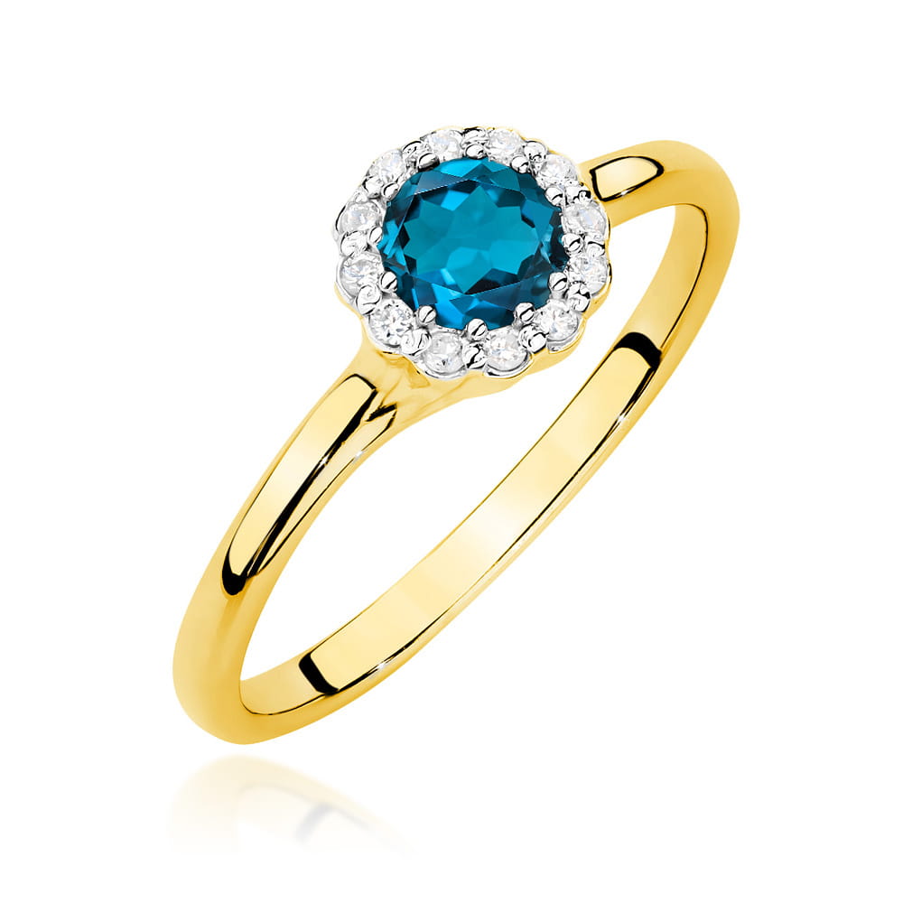 Pierścionek W0622 Topaz London Blue 0