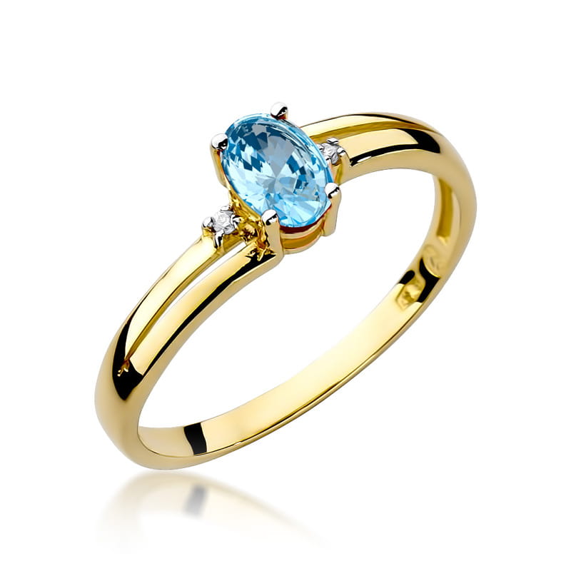 Pierścionek W068 Topaz 0