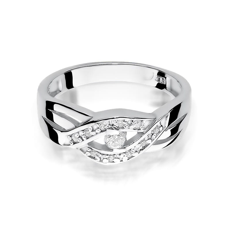 Pierścionek Diament 0,05ct białe złoto 3 05ct białe złoto Jubiler Kraków BigDIAMOND