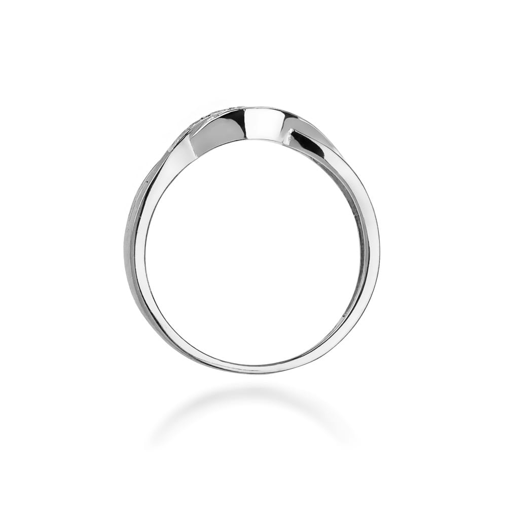 Pierścionek Diament 0,05ct białe złoto 4 Pierścionek Diament 0,05ct białe złoto - obrazek 3