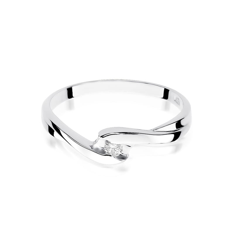 Pierścionek Diament 0,05ct białe złoto 3 05ct białe złoto Jubiler Kraków BigDIAMOND