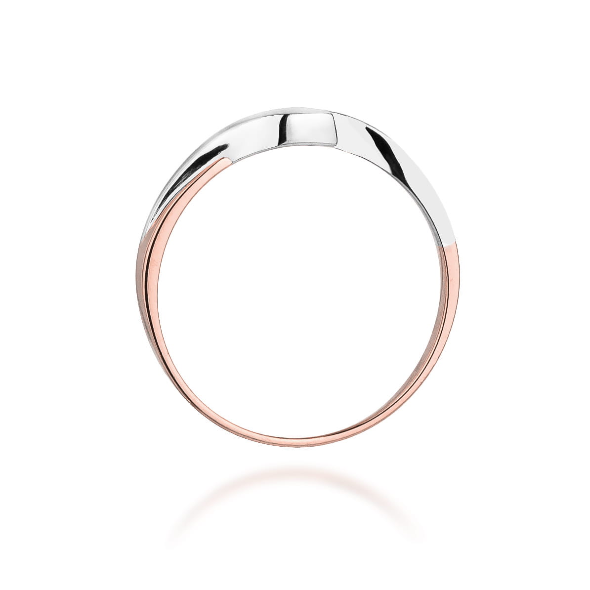 Pierścionek Diament 0,05ct różowe złoto 4 Pierścionek Diament 0,05ct różowe złoto - obrazek 3