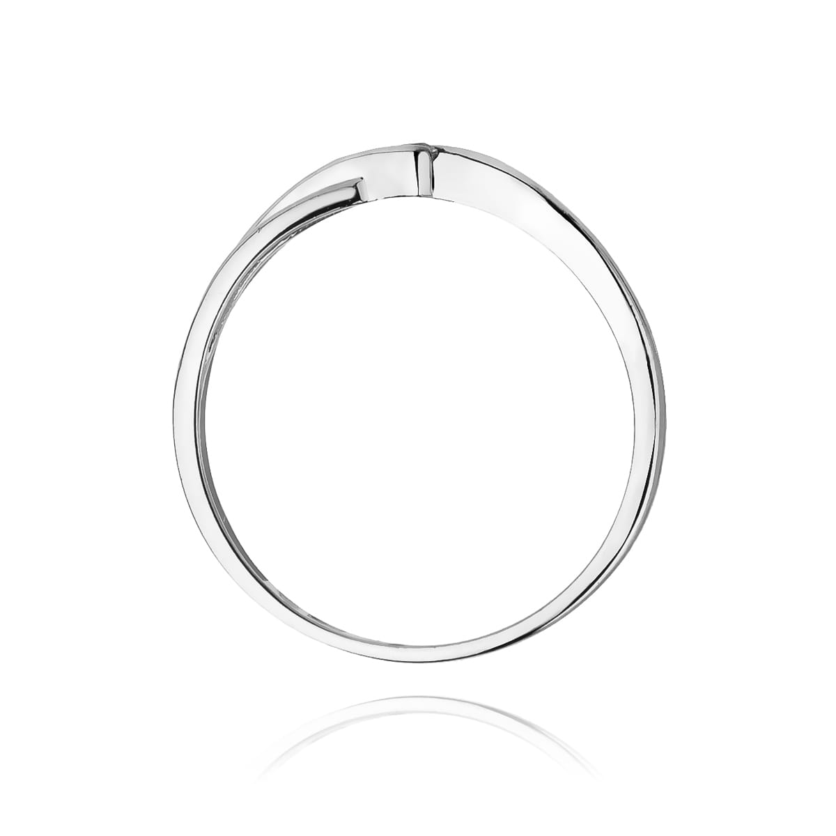Pierścionek Diament 0,04ct białe złoto 4 Pierścionek Diament 0,04ct białe złoto - obrazek 3