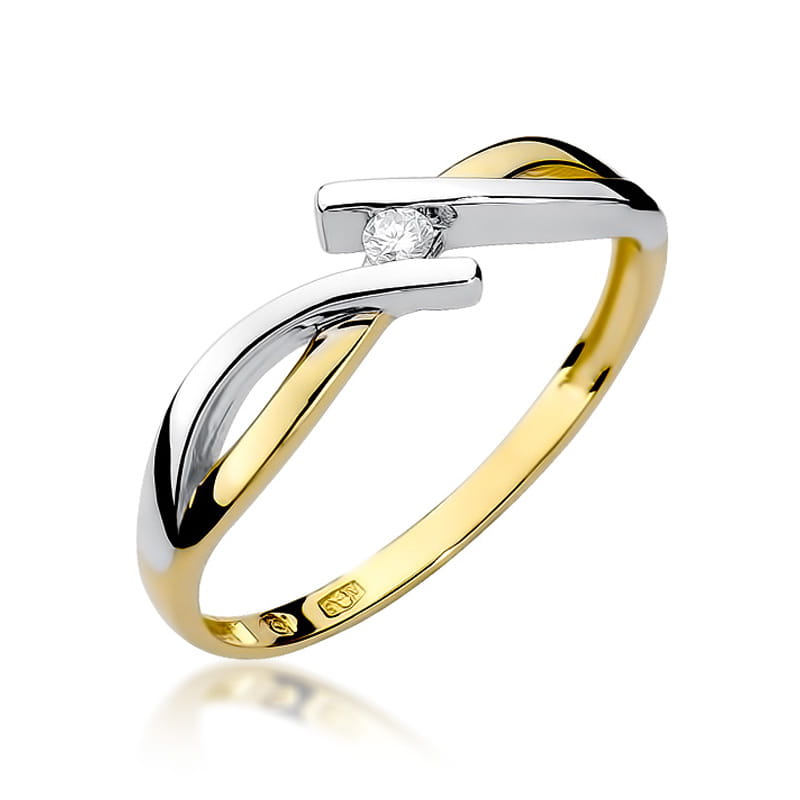 Pierścionek W191 Diament 0