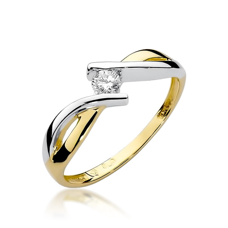 Pierścionek W191B Diament 0