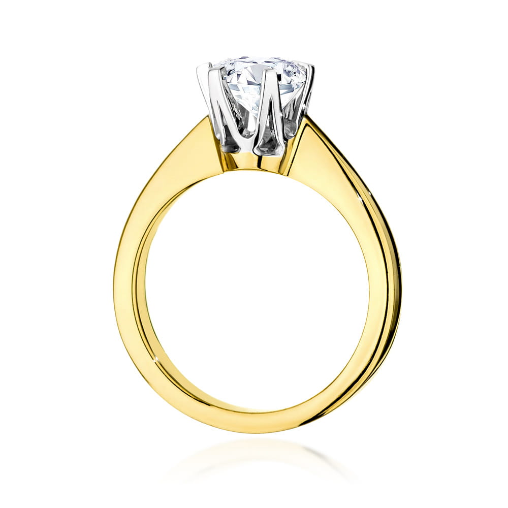 Pierścionek Diament 1,00ct żółte złoto 4 Pierścionek Diament 1,00ct żółte złoto - obrazek 3