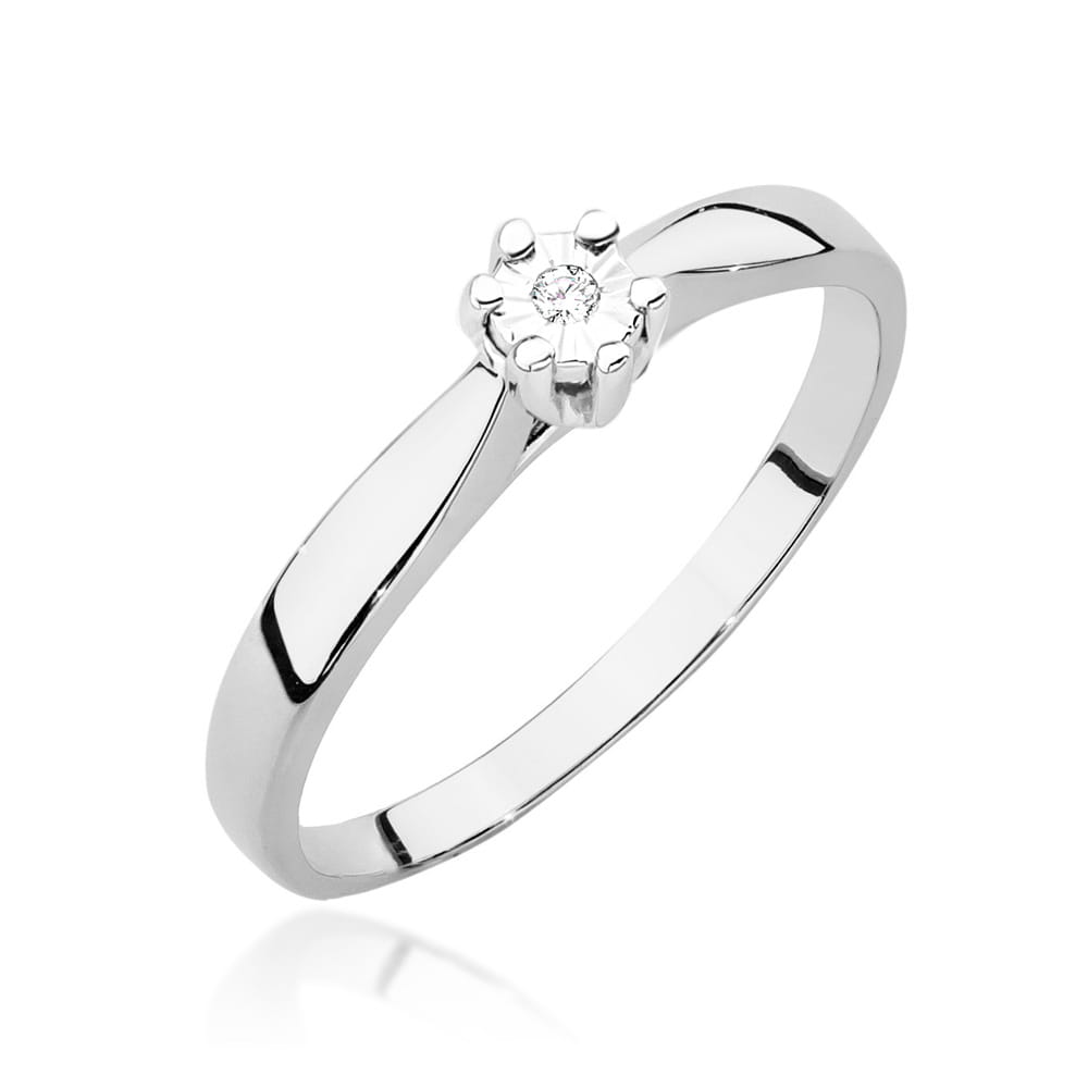 Pierścionek W222T Diament 0