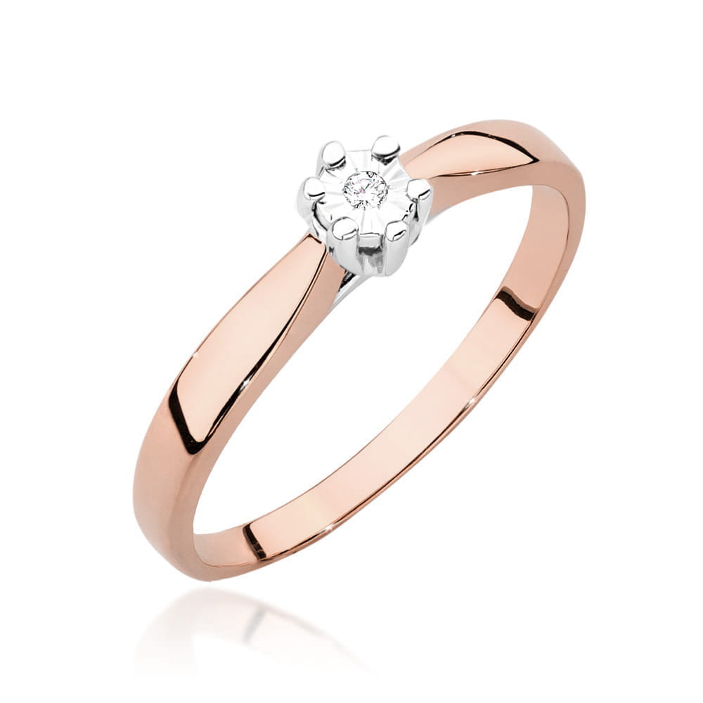 Pierścionek W222T Diament 0